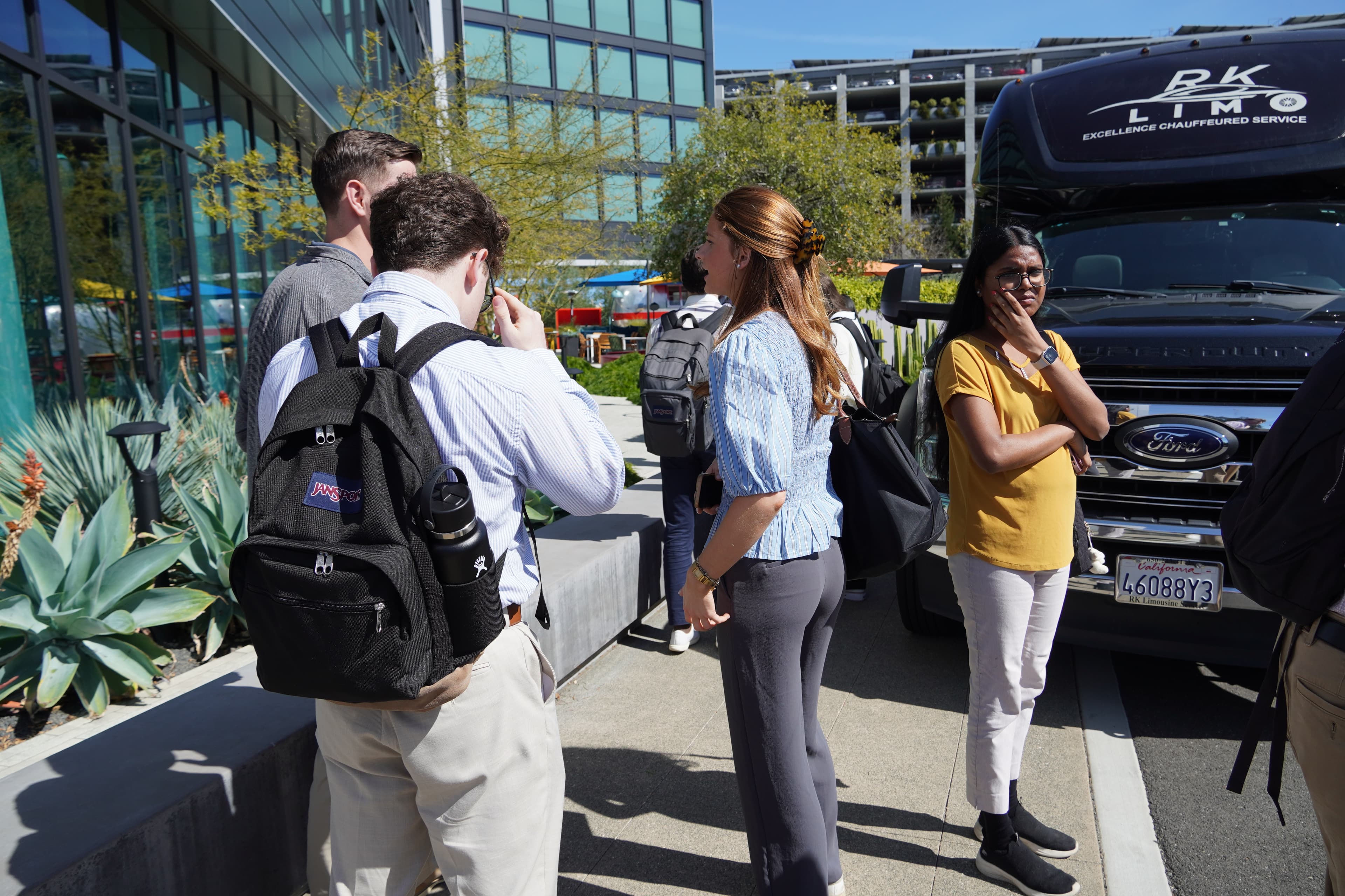 Waiting for bus outside Citizen M